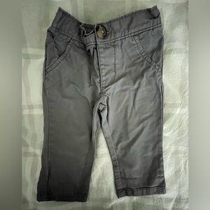 Boys 3-6 months gray pants elastic back